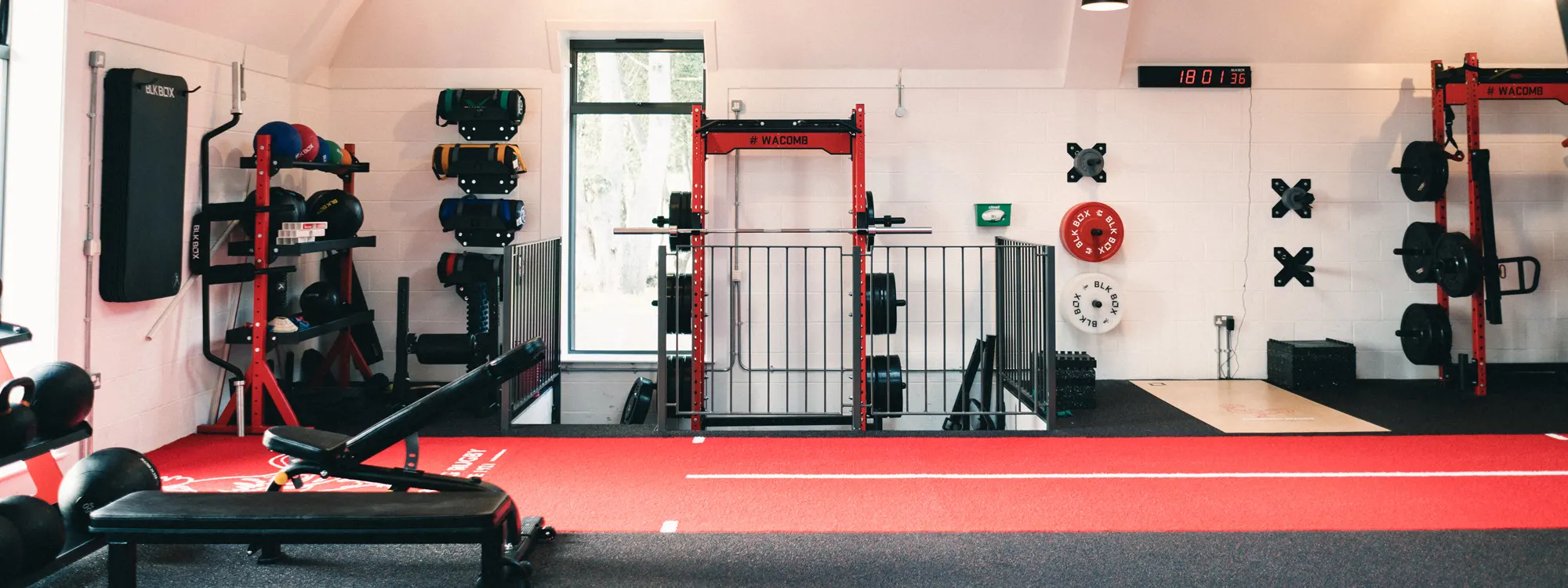 Interior of the new gym facilities at Dorking Rugby Club